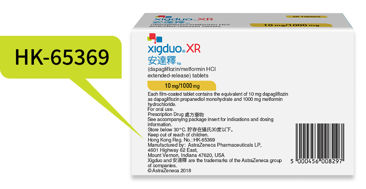 xigduo 10/1000mg包裝